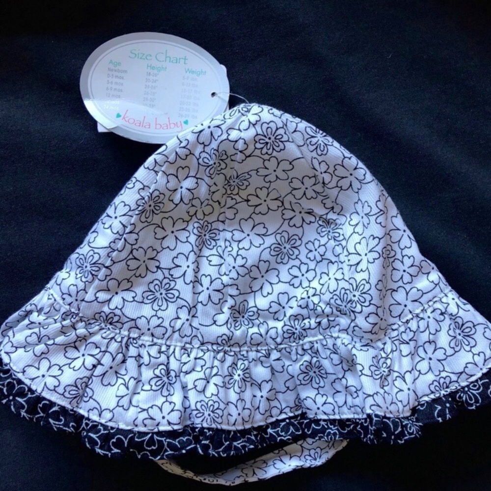 Koala Baby Floral Sun Hat Size 3-9 Months